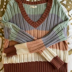 Aeropostale Multi Color Med Sweater